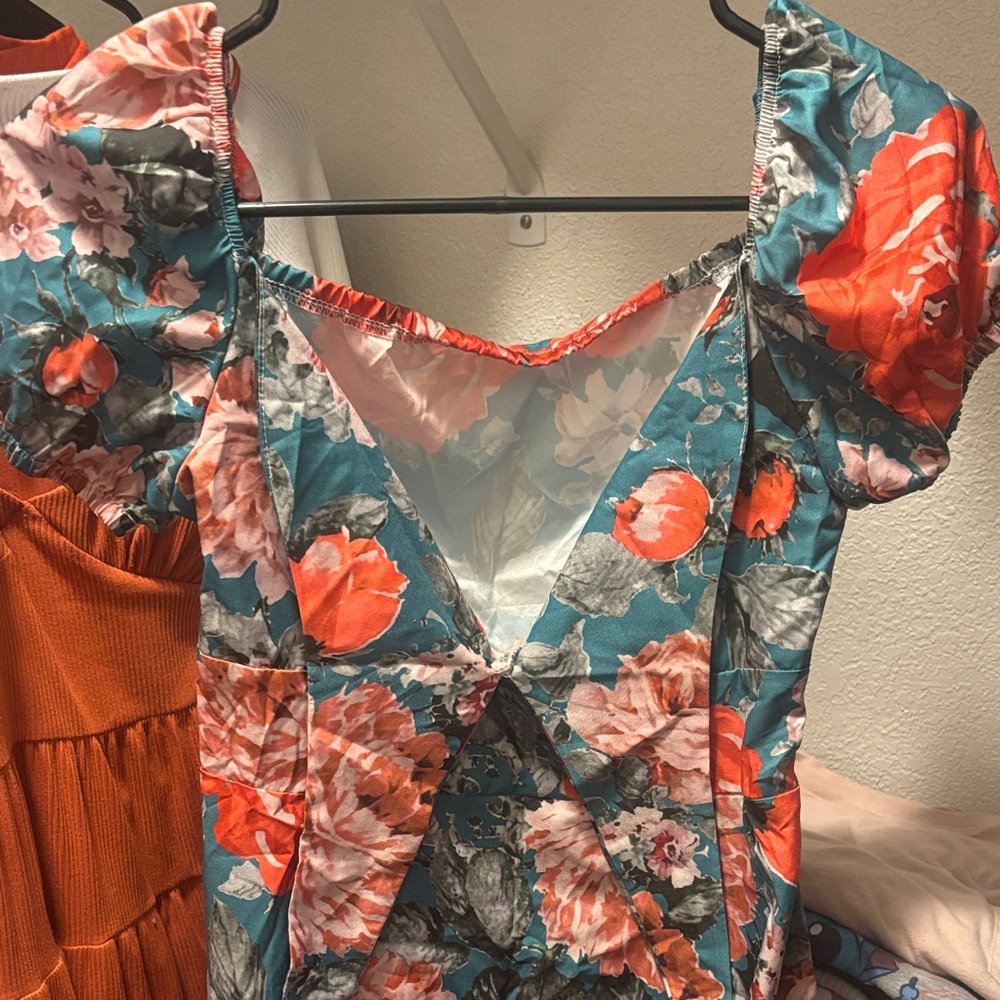 Floral Puff Sleeve Dress